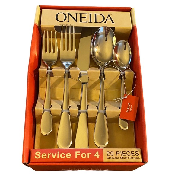 Oneida Kitchen Oneida 2 Piece Set Service For 4 Icarus Pattern Nib